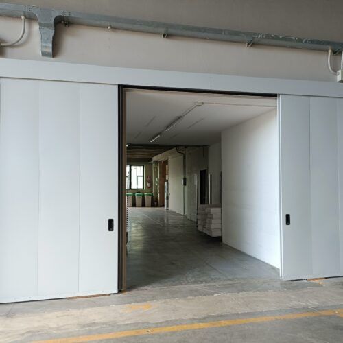 Porte coulissante coupe feu pour parking ou locaux - EI 60 EI 120_0