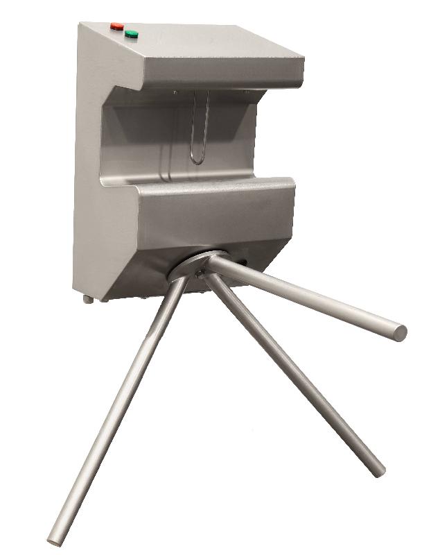 Poste hygiène tripode - désinfection des mains avec tourniquet - acier inoxydable 304L - Bobet Matériel_0