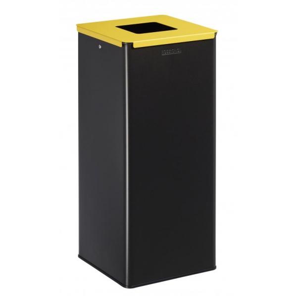 Poubelle de tri sélectif 40 litres - Calitri - Couvercle jaune colza - Marque Rossignol_0