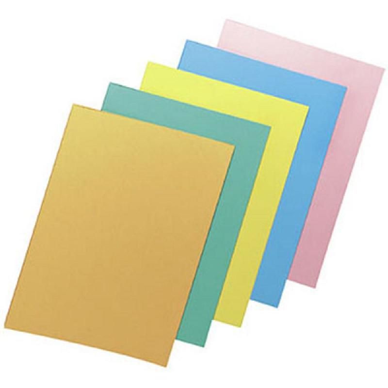 RAINEX CHEMISES À SOUFFLET RAINEX - CARTE 280G - ASSORTIS PASTEL (LOT DE 50)