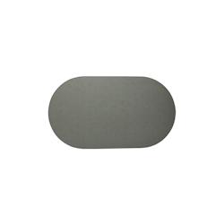 Stil Casa, set de 12 chemins de table unicolores, polyuréthane cousu, 58xh. 38 cm, finition dollar couleur gris. - RUN6838-GRD_0
