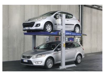 Système élévateur de parking avec plate-forme  idéal pour le stationnement de 2 véhicules l'un au-dessus de l'autre - BIPLACES_0