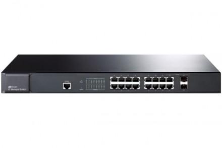 TP-LINK SWITCH NIVEAU 2 - 16 GIGABIT + 2 SFP_0