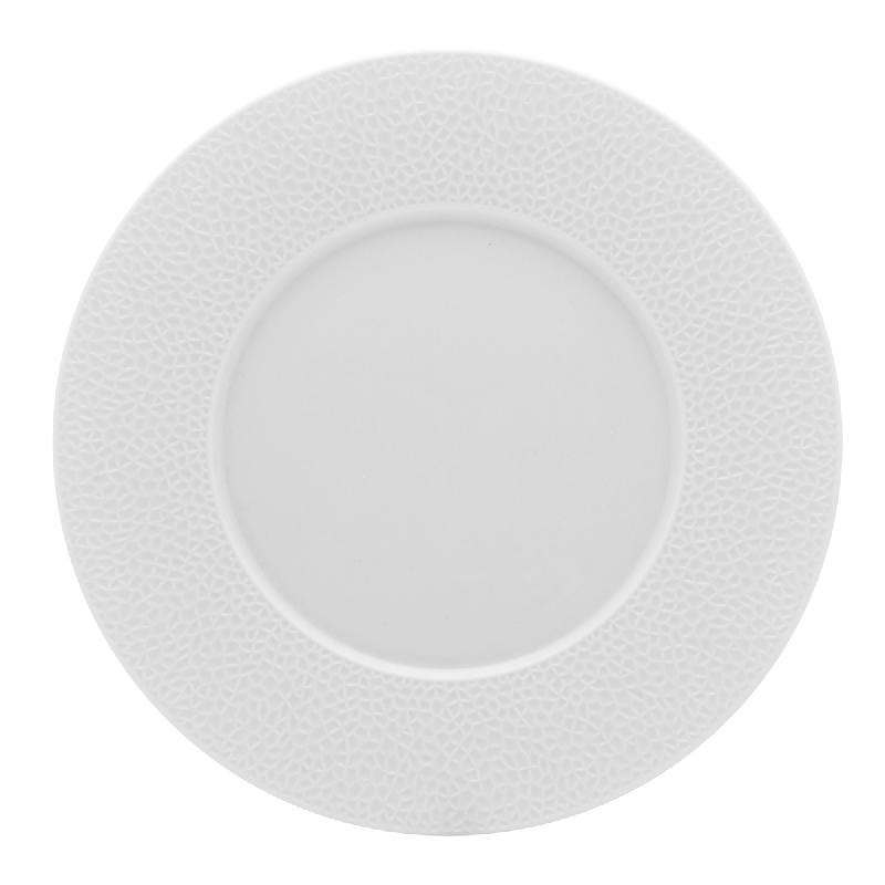 ASSIETTE À DESSERT ROND BLANC PORCELAINE Ø 24,4 CM L' FRAGMENT DEGRENNE