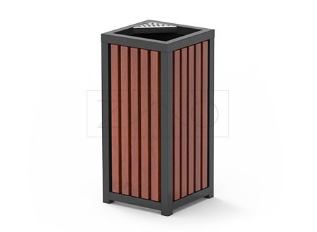 03.052.02.Sc - Poubelle Altus Zano - 55L avec cendrier en acier inoxydable ou acier au carbone_0