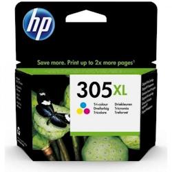 305XL Cartouche d'encre trois couleurs grande capacité authentique (3YM63AE) pour DeskJet 2300/2710/2720/Plus4100, Envy 6000 HP - 3666373879192_0