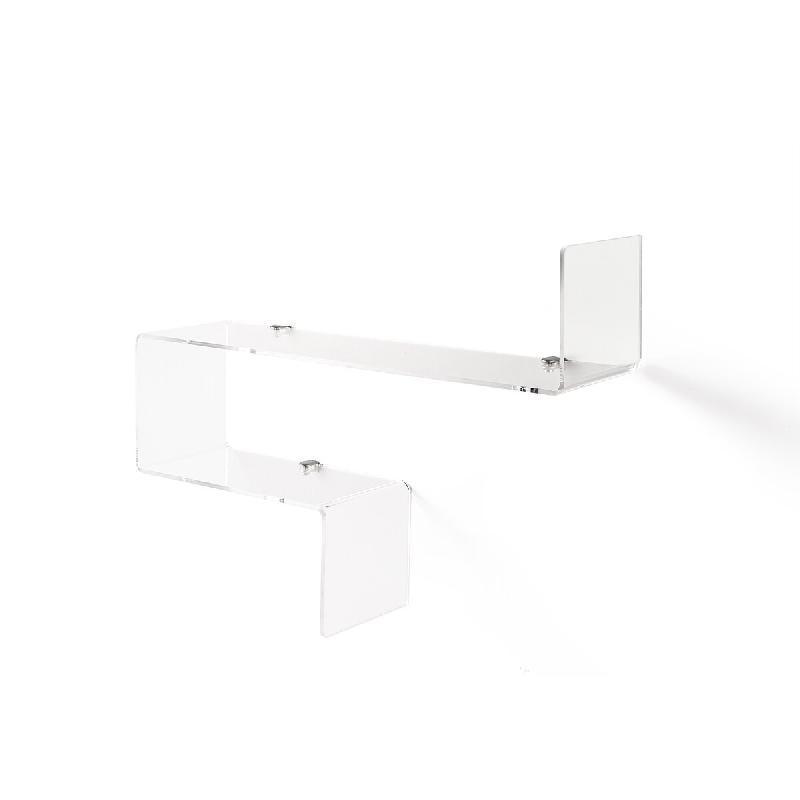 AQA Design Étagère murale LUNARA en plexiglas transparent L.45 P.17,5 H.68 MP06087 - transparent plastique MP06087_0