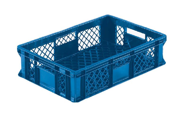 Bac euro ajouré couleur - 190412 – Bleu - 600 x 400 x 220 mm_0