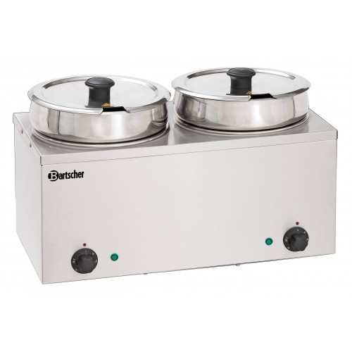 BAIN MARIE À SAUCE PROFESSIONNEL BARTSCHER - 2 POTS DE 6,5 L