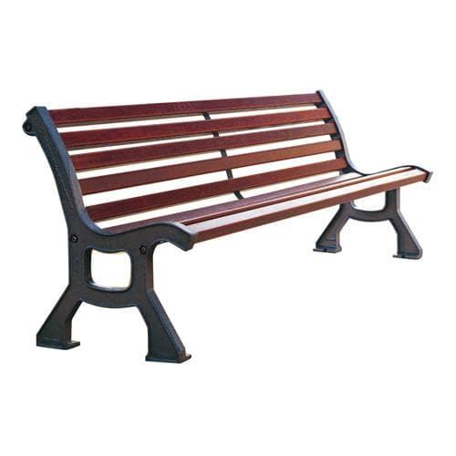 BANC CAMODA BOIS EXOTIQUE/FONTE- MANUTAN EXPERT
