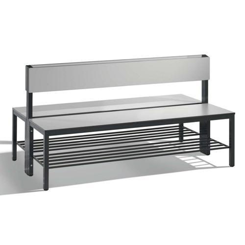 BANC DOUBLE AVEC DOSSIER ET GRILLE - CP - BASIC PLUS - 100 CM