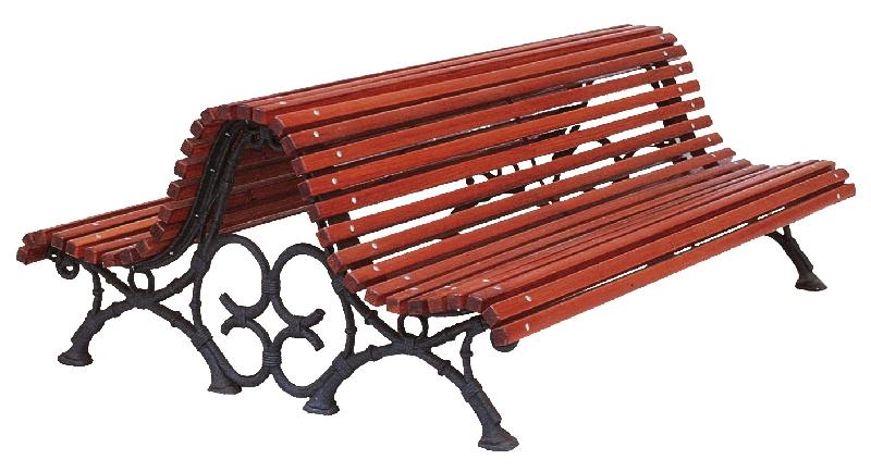 Banc public en bois double assise cdirect-pro romantico double_0