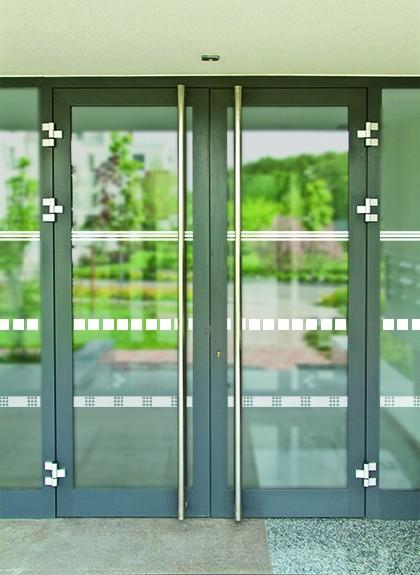 BANDES DE SIGNALISATION POUR SURFACES VITRÉES - MOTIF 3 BANDES