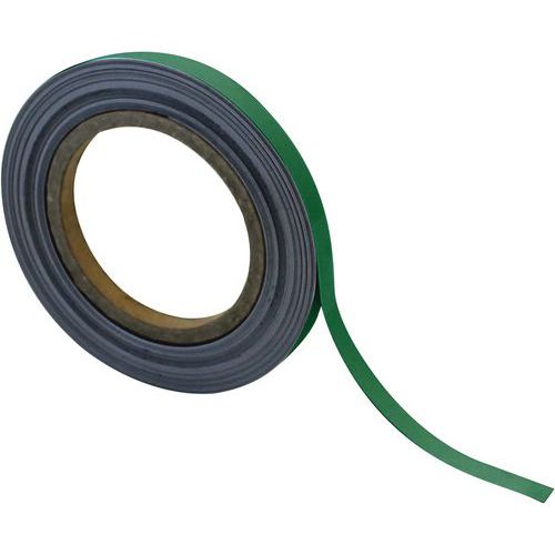 BANDE MAGNÉTIQUE EFFAÇABLE 10 MM X 10 M VERT - MANUTAN