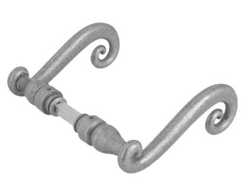 BÉQUILLE DOUBLE AQUITAINE ÉPOXY GRISÉ 2 PORTÉES CARRÉ 7MM - BOUVET - B45DB37R