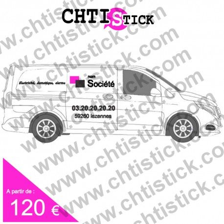 C MQ2 - Marquage véhicule adhésif pour fourgon Trafic, Vito, Transporter - Chtistick_0