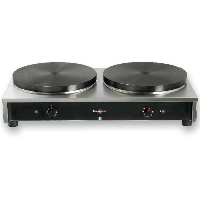 Crêpière billig électrique professionnelle - 2 plaques châssis carré - gamme confort - diamètre 35 cm - CTCA7AA-KR_0