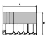 Douilles à sertir sans dénudage - Pour tuyaux 1TE, 2TE, R6, R17, 1SC - DSNDTE0604_0