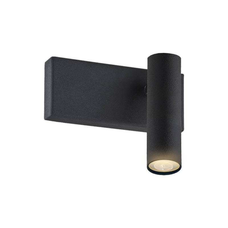 EULUNA APPLIQUE MURALE SONE, À 1 LAMPE, NOIR