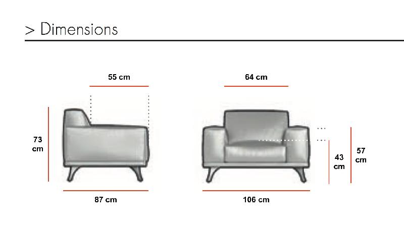 Fauteuil d'accueil SF - Mobel Linea - Beige_0