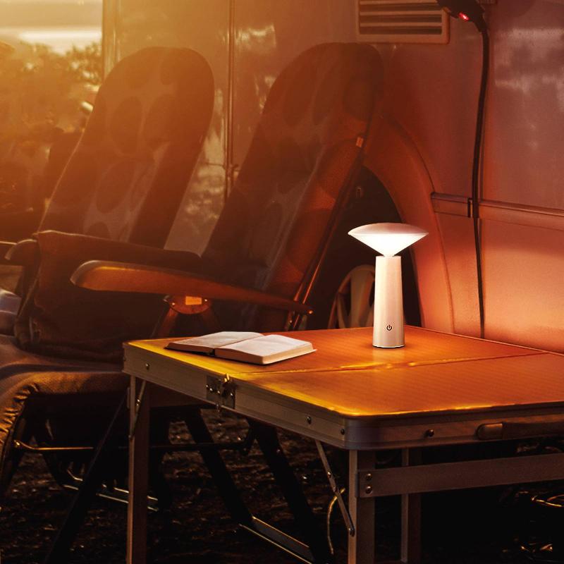 FH LIGHTING LAMPE DE TABLE LED PINTO, CCT, BLANC