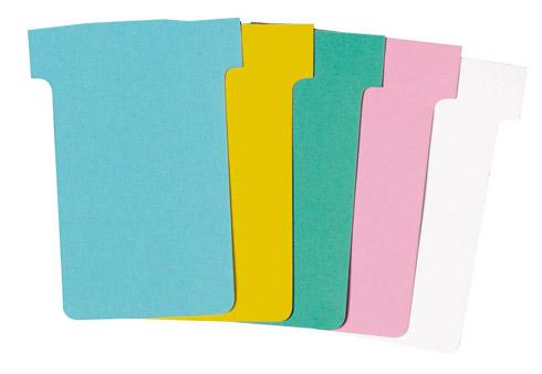FICHES T INDICE 2 / 60 MM - BLANC - LOT DE 100