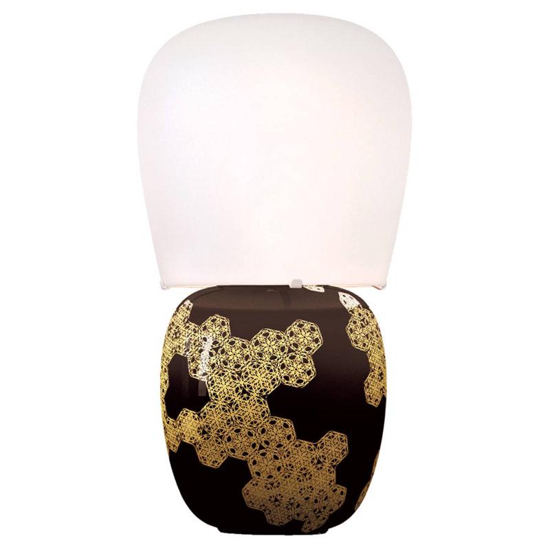 KDLN LAMPE À POSER HIVE, NOIRE, HAUTEUR 47 CM CÉRAMIQUE/VERRE