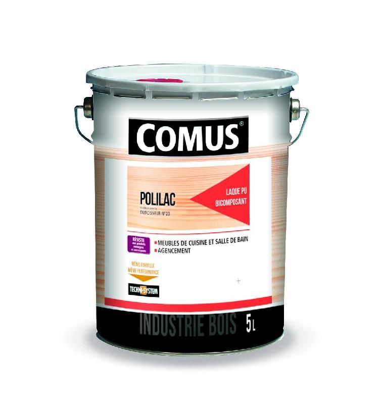 LAQUE SATIN POLILAC COMUS SAS - TEINTE RAL OU 1000 TEINTES - POT 5 L - 17468