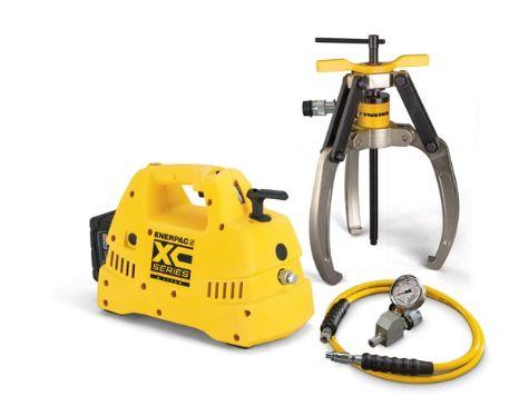 Ensembles d'extracteur Lock-Grip LGHS314CE - 14 tonnes - 3 Griffes - Pompe sur batterie 230V_0