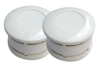 Lot de 2 détecteurs de fumée LIFEBOX - autonomie 5 ans - norme CE et NF - compact et esthétique_0