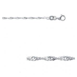 LOT DE 3 CHAINES MAILLE SINGAPOUR 1 MM - ARC186