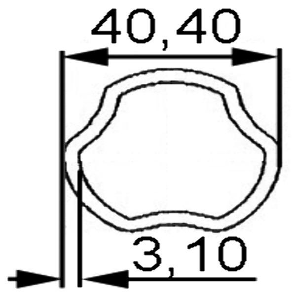 MACHOIRE EXTERIEUR TUBE FREE 40,4X3,1 CR.23,8X61