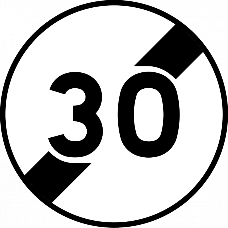 Panneau prescription temporaire BK33 - Fin de limitation de vitesse - WP Signalisation_0