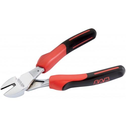 PINCE COUPANTE DIAGONALE BI-MATIÈRE AVEC RESSORT 232-R18G SAM OUTILLAGE