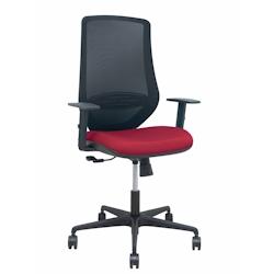 Piqueras y Crespo Silla Mardos sincro malla negra bali granate brazo regulable - rouge multi-matériau 392SM840B933B10B68R65_0