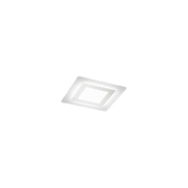 Plafonnier LED carré 30 W en métal blanc, CCT 3000/4000/6000 K, diffuseur satiné, 35 x 35 cm, design moderne - Perenz - blanc 6361 B CT_0