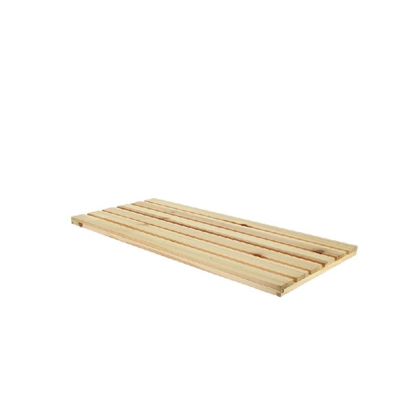 Planche Venicia caillebotis pin vernis 62.5x28x2 cm - par 2_0