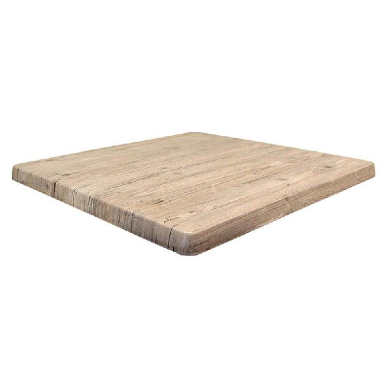 Plateau carré de table extérieur Classic Line 70x70cm décor Washington pine_0