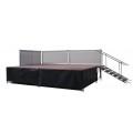 Podium Scènacier - Modulable à l'infini pour grandes surfaces - Plancher 24 mm - Structure en acier galvanisé_0