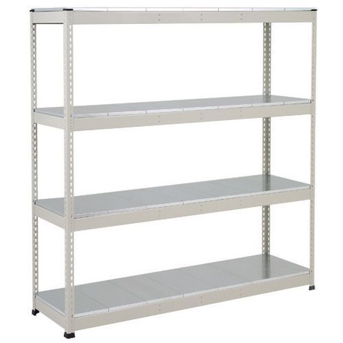 RAYONNAGE MANUTAN RAPID 1 2440X1525X915 4 TABL MÉTAL GRIS