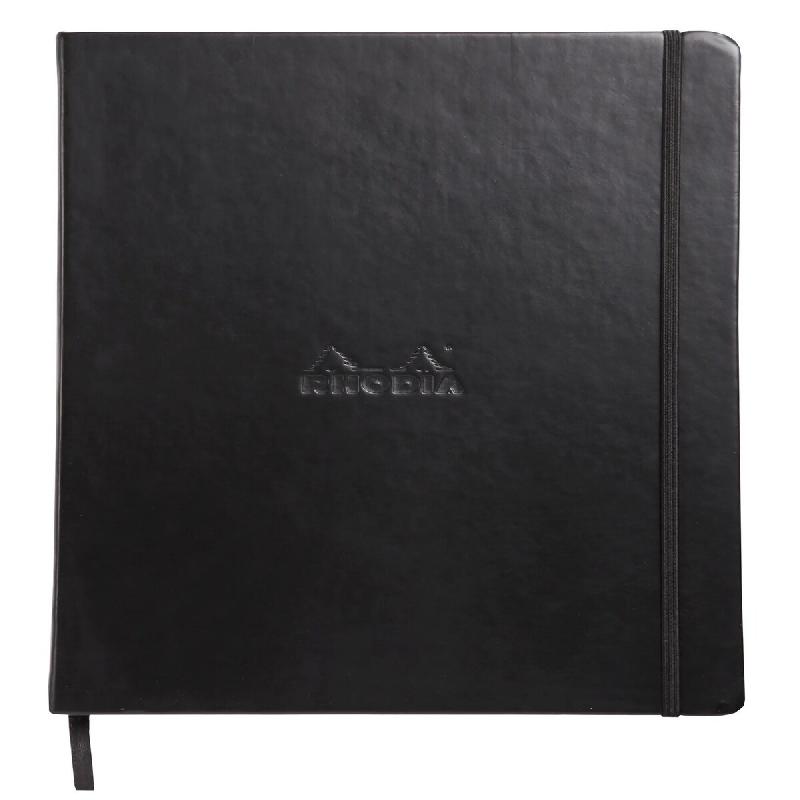 RHODIA Webnotebook Boutique noir A4, 192p./96 feuilles ivoire 90 g/m² brochées, dot grid - noir 118869C_0