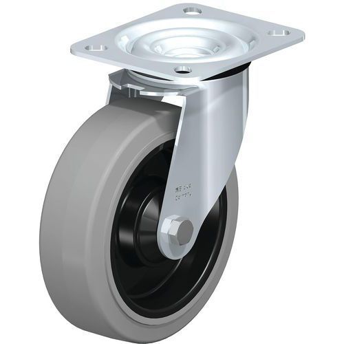 ROUE FORTES CHARGES À BANDAGE CAOUTCHOUC LE-POEV 125K-SG - BLICKLE