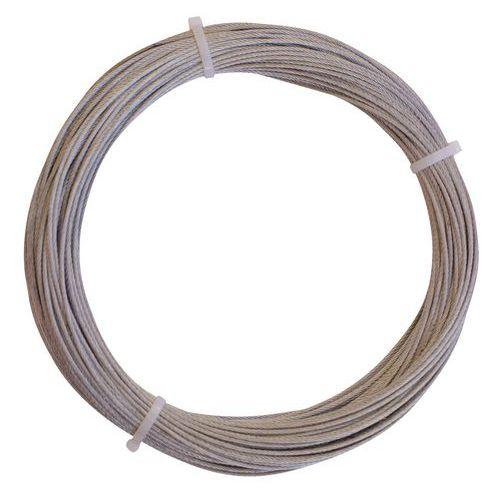 ROULEAU 50M CABLE ACIER GALVANISE DIAMETRE 7MM