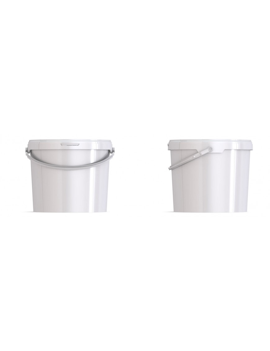 Seau plastique alimentaire 13 litres - avec couvercle et anse - Réf 59/126C_0
