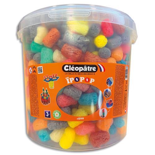 SEAU DE 500 � IPOPOP�» CLEOPATRE FLOCONS DE MAÏS A ASSEMBLER - COULEURS ASSORTIES