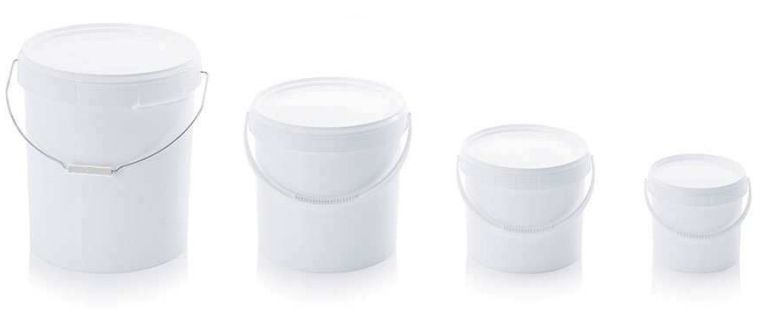 Seau rond plastique - qualité alimentaire - contenance de 0.55L à 32L - résistant aux chocs thermiques_0