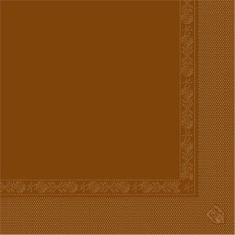 SERVIETTE ECOLABEL 2 PLIS 18 G/M² 39X39 CM TISSU CHOCOLAT (VENDU PAR 1600)