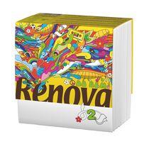 SERVIETTE EN OUATE RENOVA GREEN 29 X 30 CM 2 PLIS - LOT DE 600