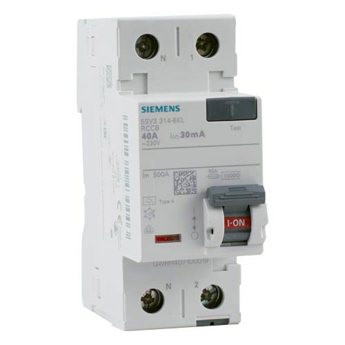 SIEMENS INTERRUPTEUR DIFFÉRENTIEL 40A 30MA TYPE A 230V - SIEMENS