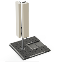Supports autostables pour antennes grandes hauteurs - 2 antennes H2750 L470 maxi - hauteur 2750 mm_0